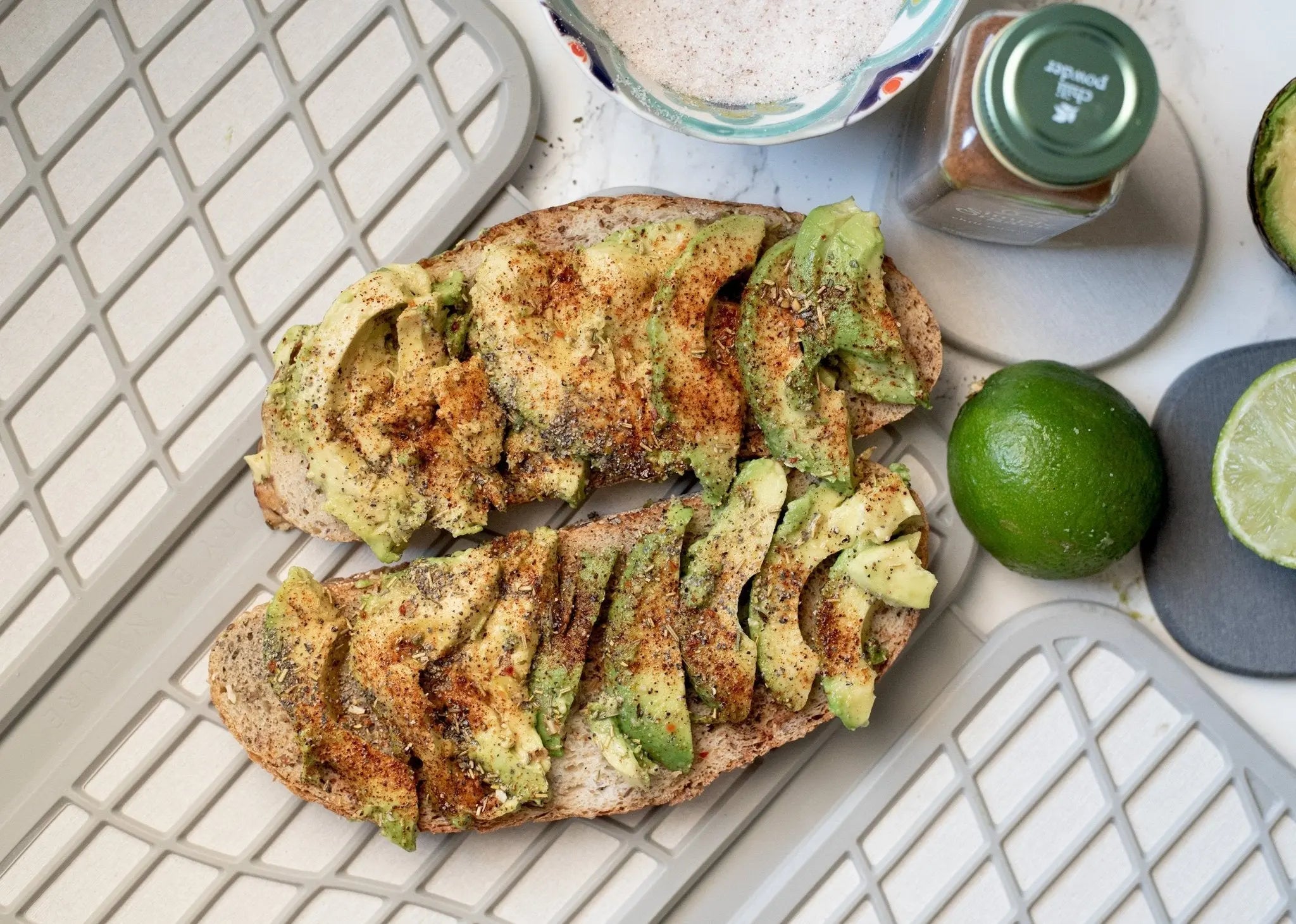 St. Patrick’s Day Avocado Sesame Chili Breakfast Toast
