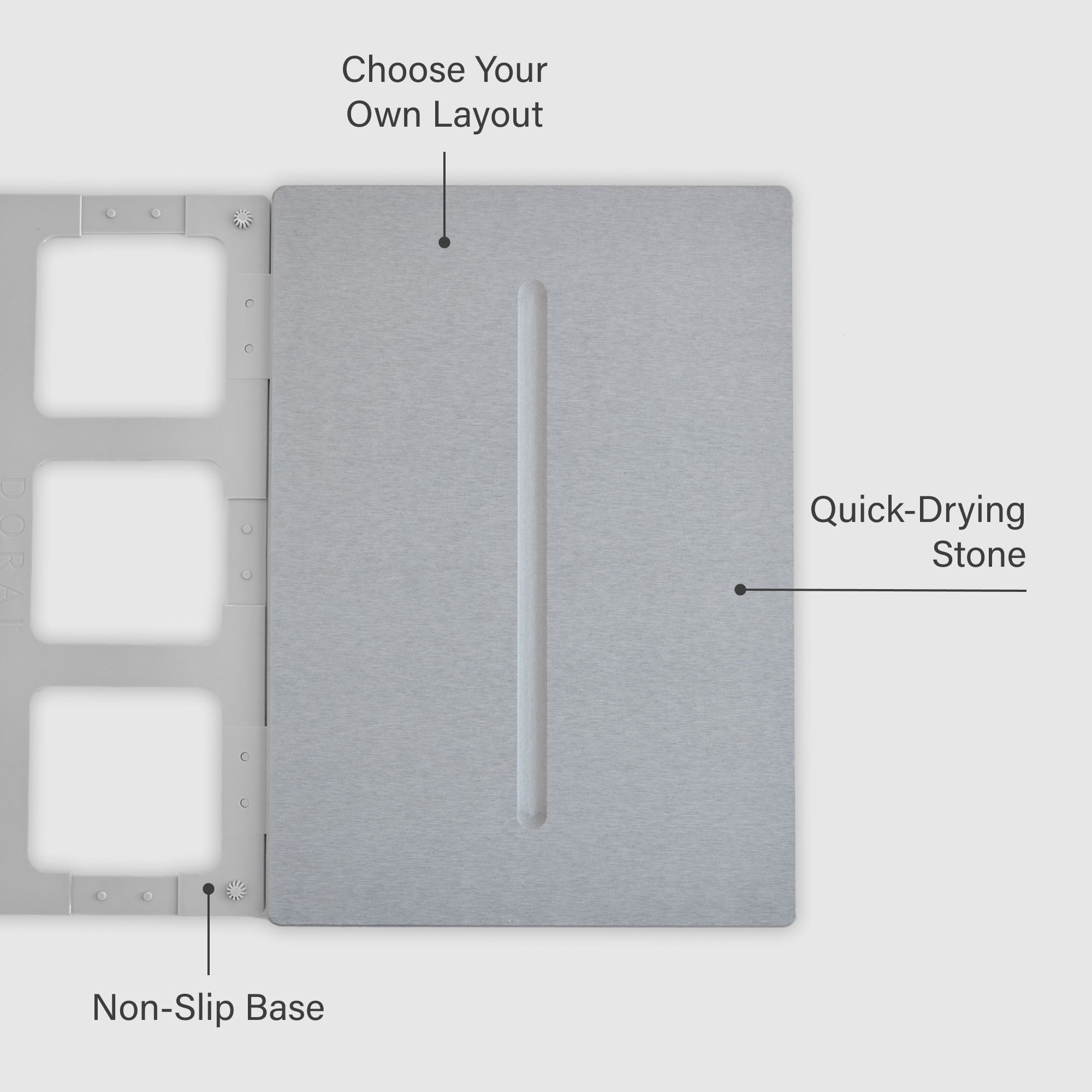 medium bath stone mat product features