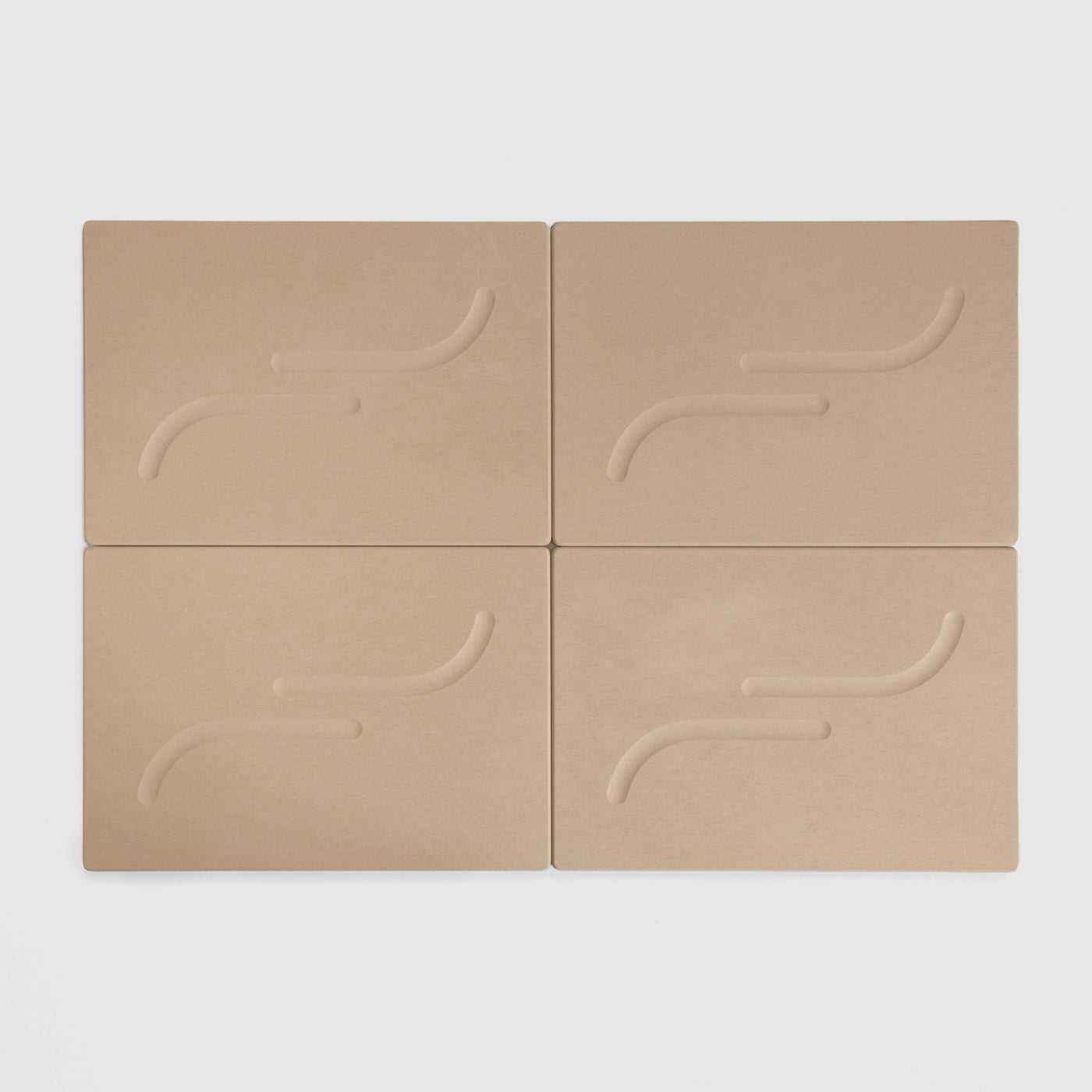 Alta Large Bath Stone Mat on white background in Clay | Pre-Order Clay | Clay Collection Image