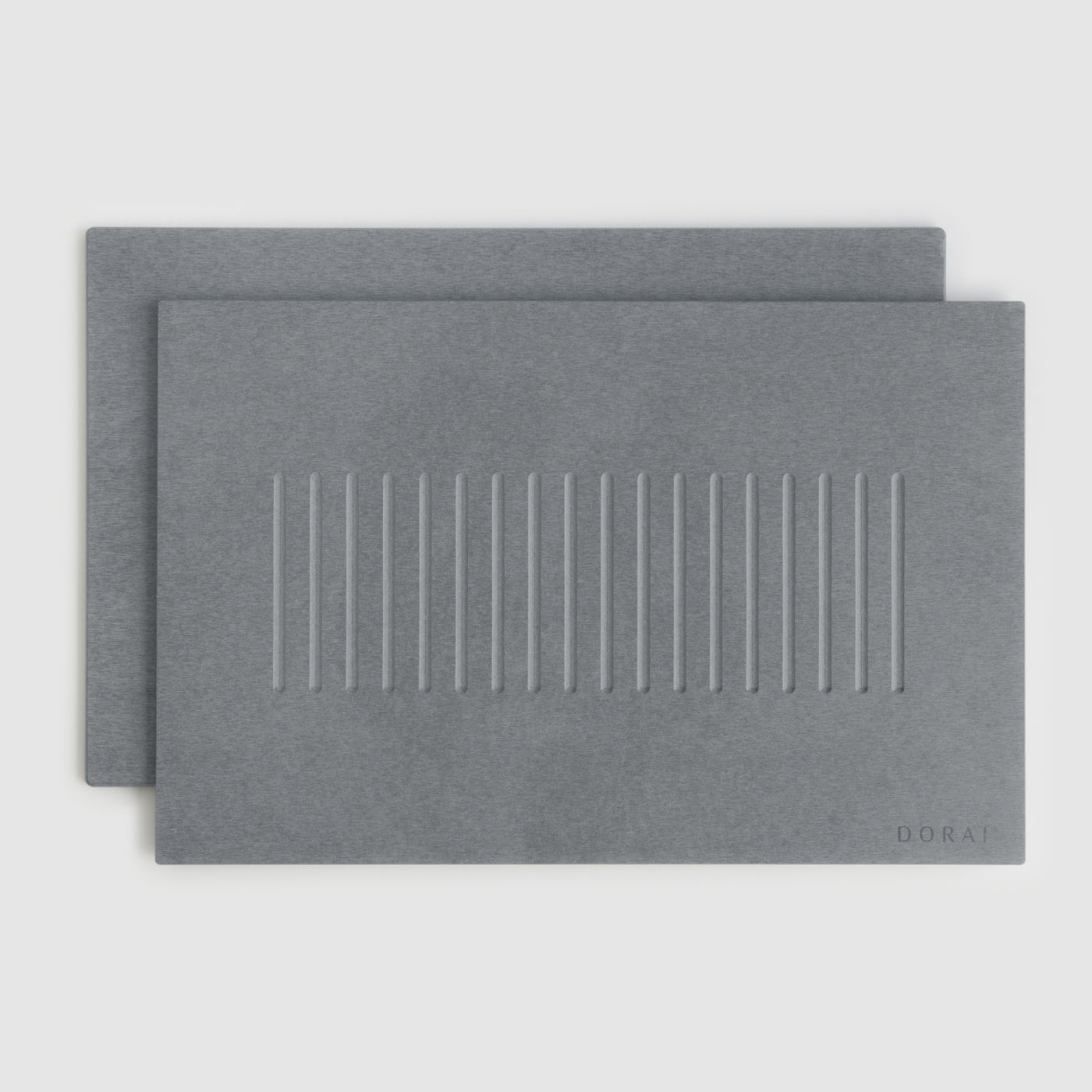 2 pack of aspen quick-drying bath mats in ash