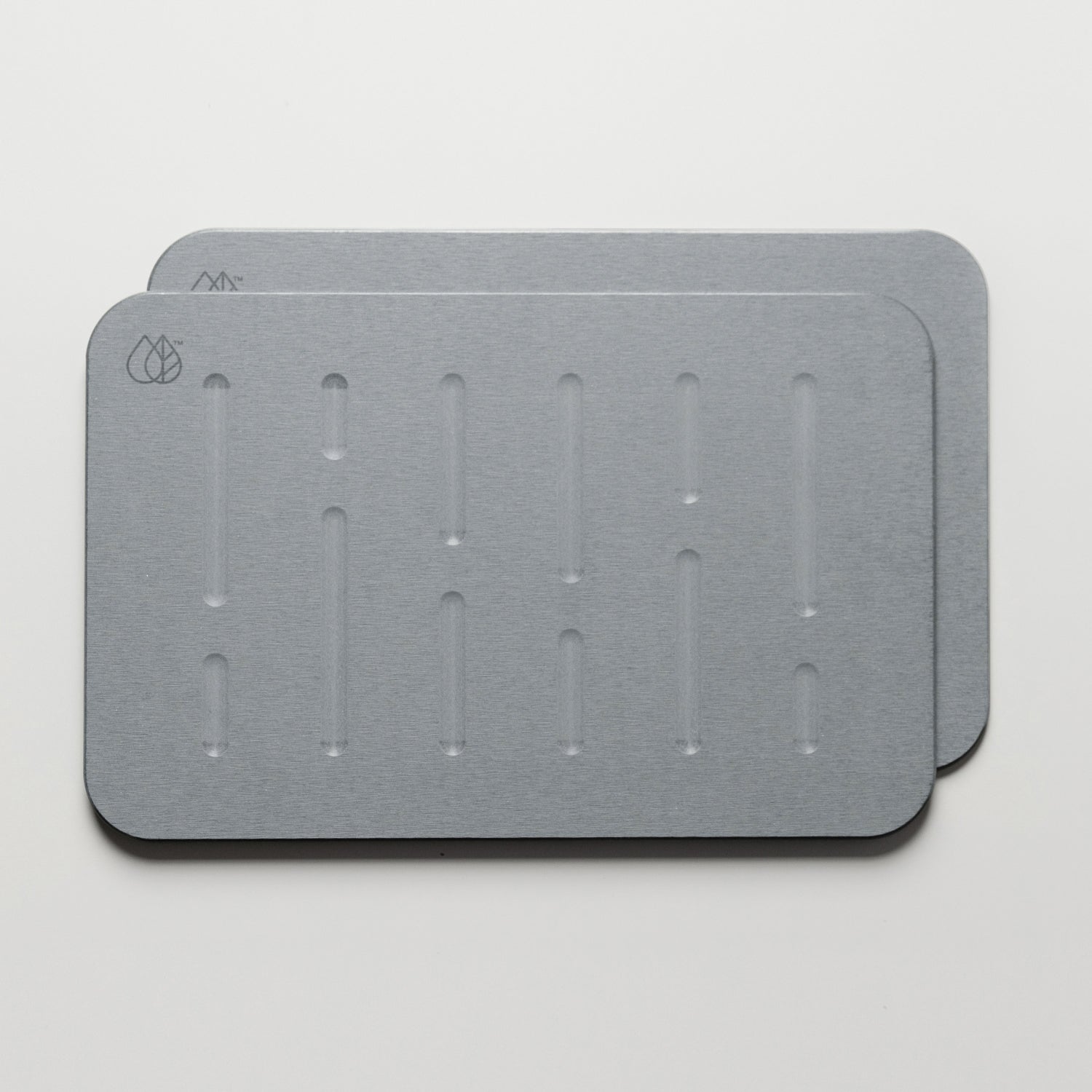 2-packs of grey bath stone mat that dries quick - Dorai Home