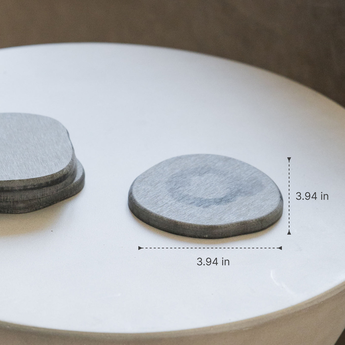 Slate Stone Coaster: 3.94in" x 3.94in"