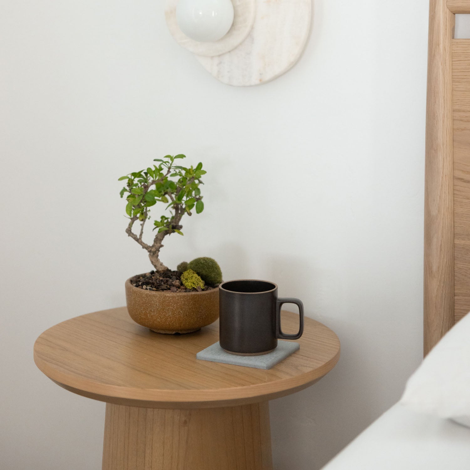 large stone coaster ash color - Dorai Home