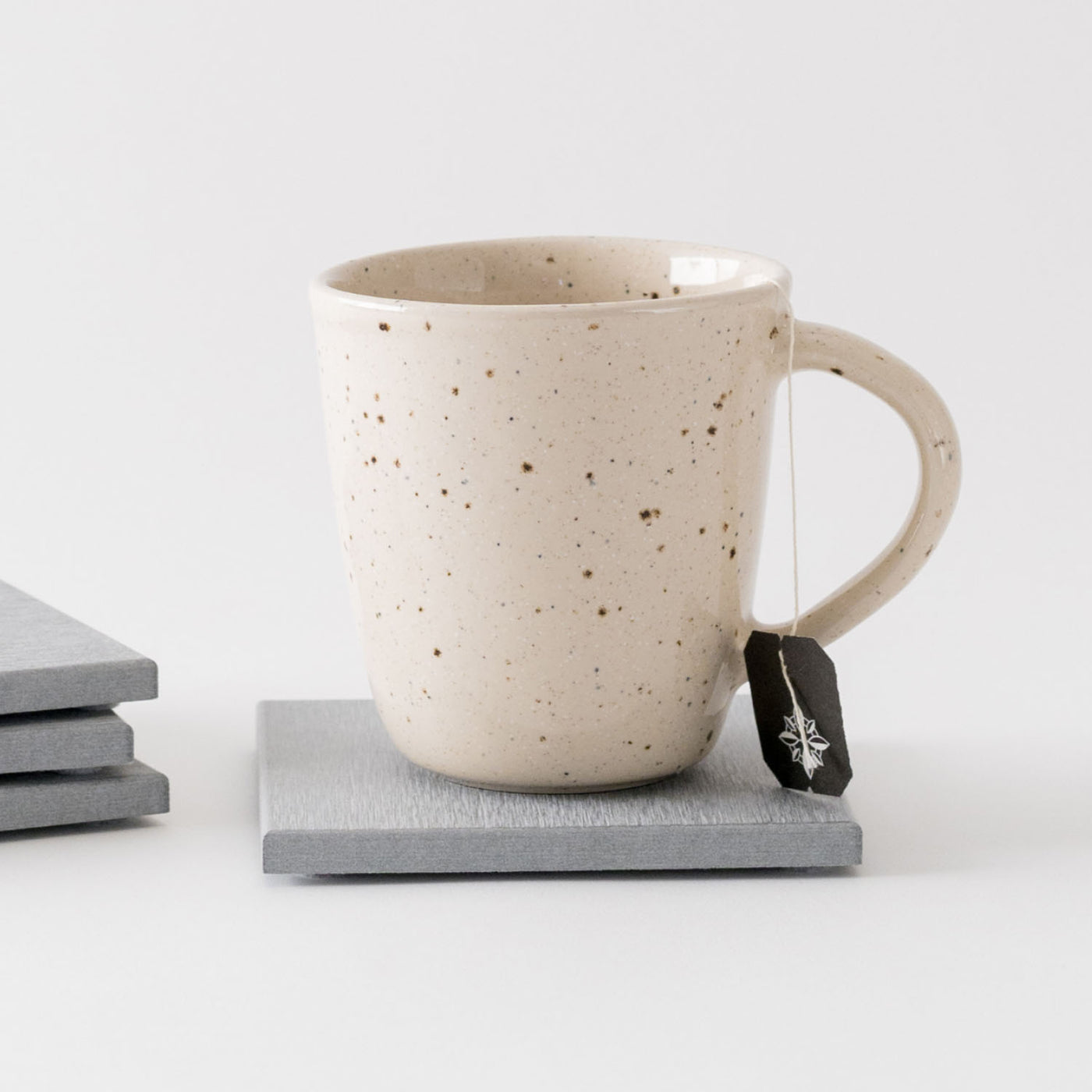 large stone coasters 4-pack ash color - Dorai Home