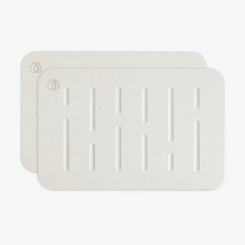 2-pack of rain bath stone in off white - Dorai Home