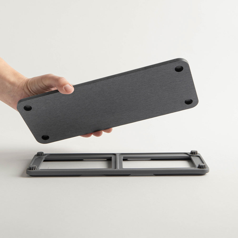 sink caddy being assembled 