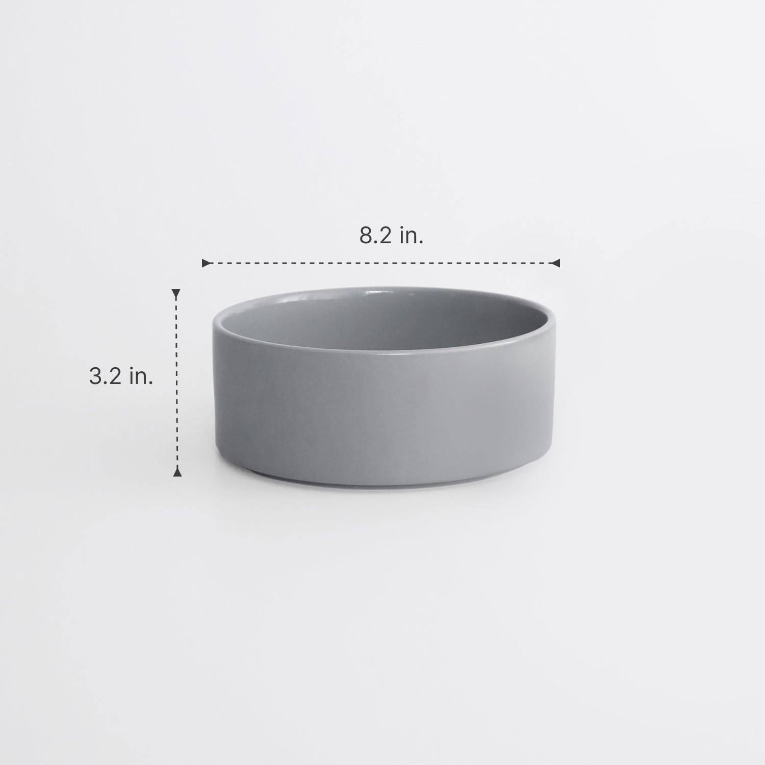 large ceramic dog bowl with dimensions