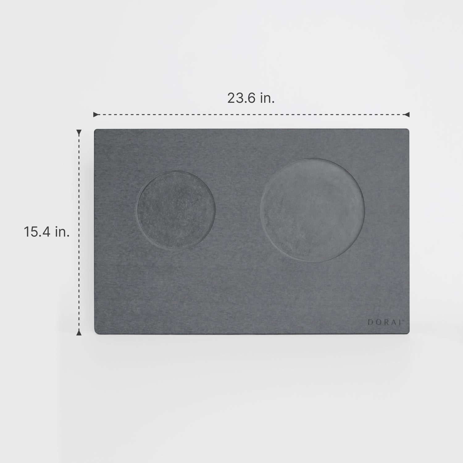 diatomaceous earth stone base for dog bowls, with dimensions 