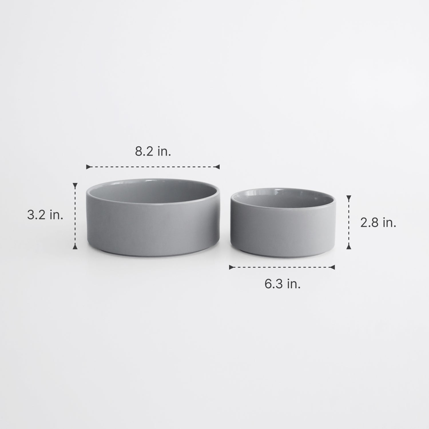 ceramic dog bowls with dimensions