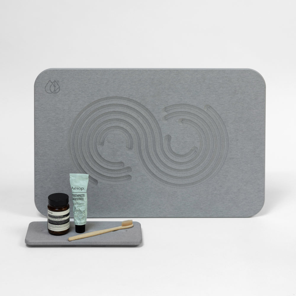 Bath Stone™ Mat - Zen + Stone Sink Caddy Bundle
