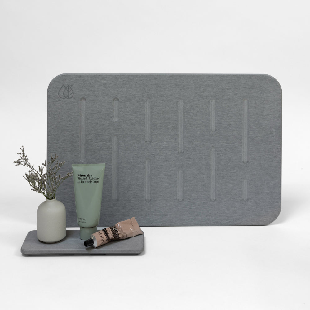 Bath Stone™ Mat - Rain + Stone Sink Caddy Bundle