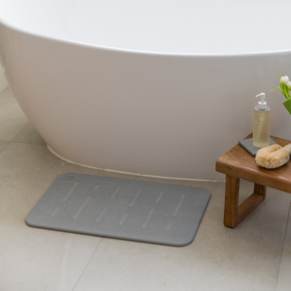 Bath Stone™ Mat - Rain + Stone Sink Caddy Bundle