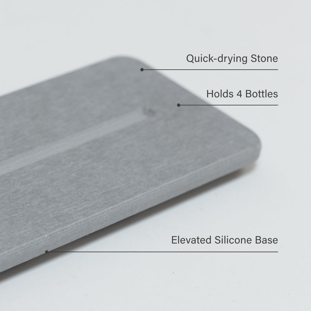 Bath Stone™ Mat - Rain + Stone Sink Caddy Bundle