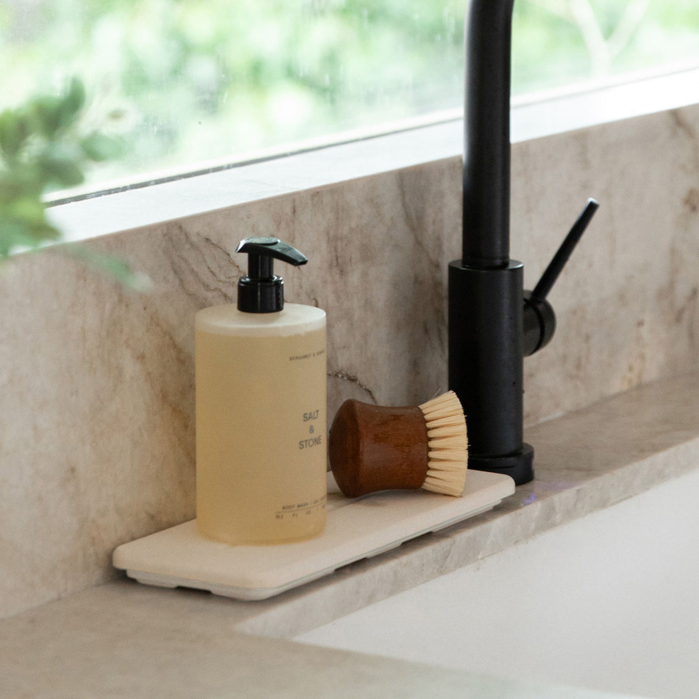 Glacier Stone Sink Caddy. 