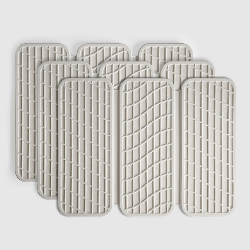 3-pack dish pads sandstone color - Dorai Home