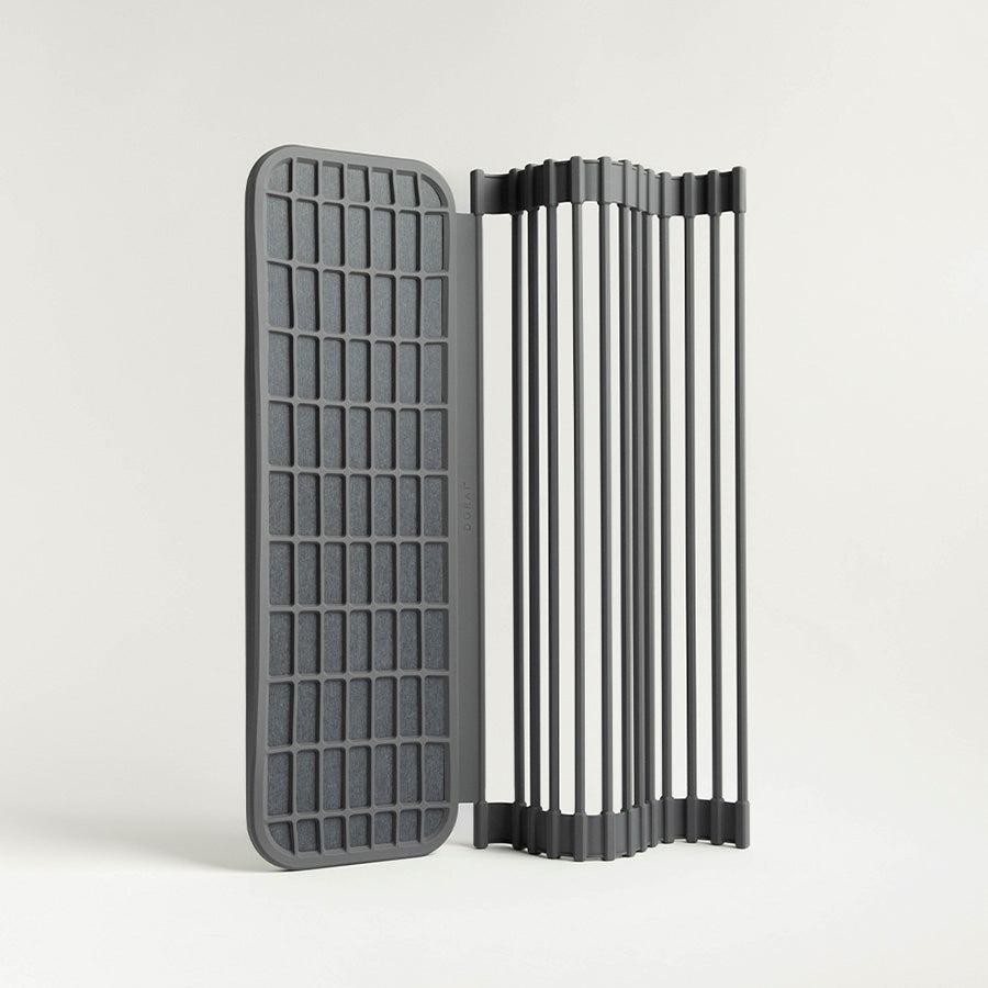 drainer dish pad with roll up feature