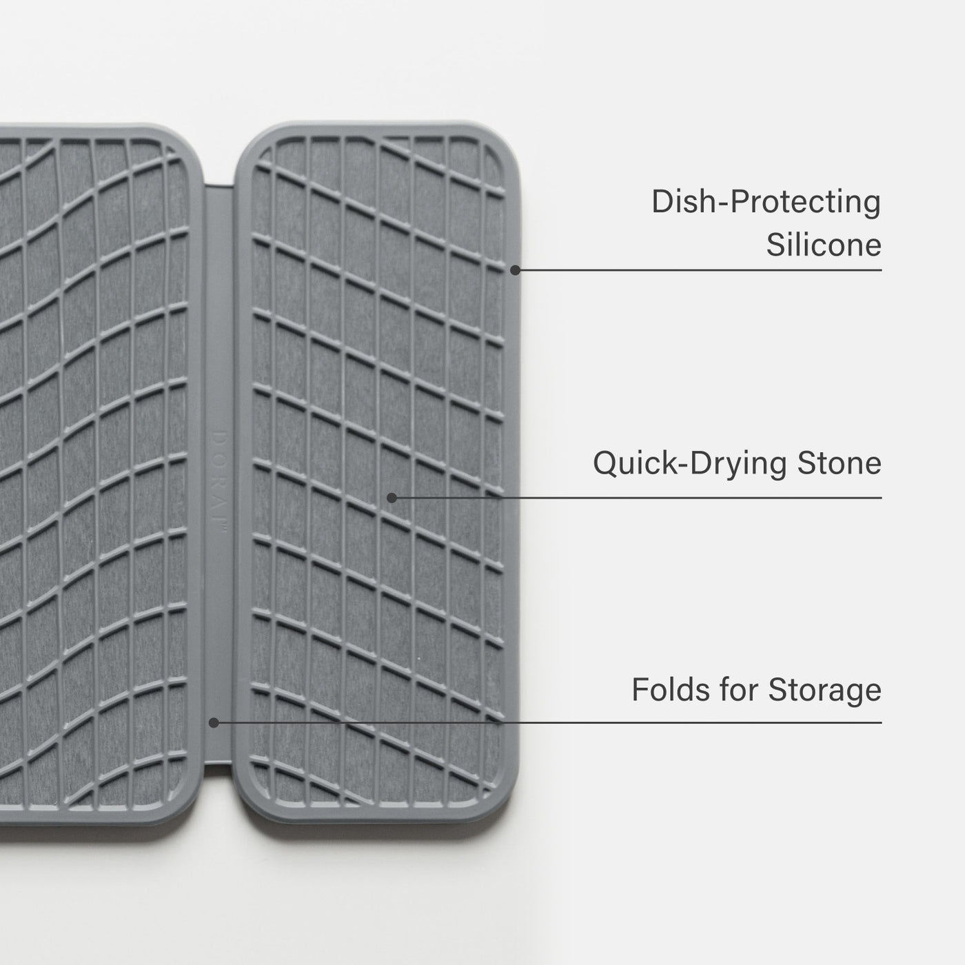 dish protecting silicone on stone dish pad with product features - Dorai Home