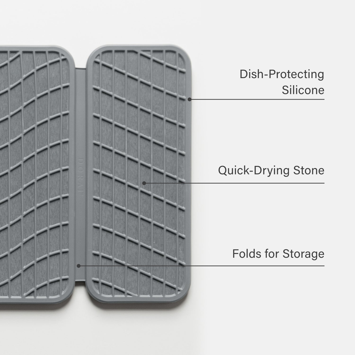 dish protecting silicone on stone dish pad with product features - Dorai Home