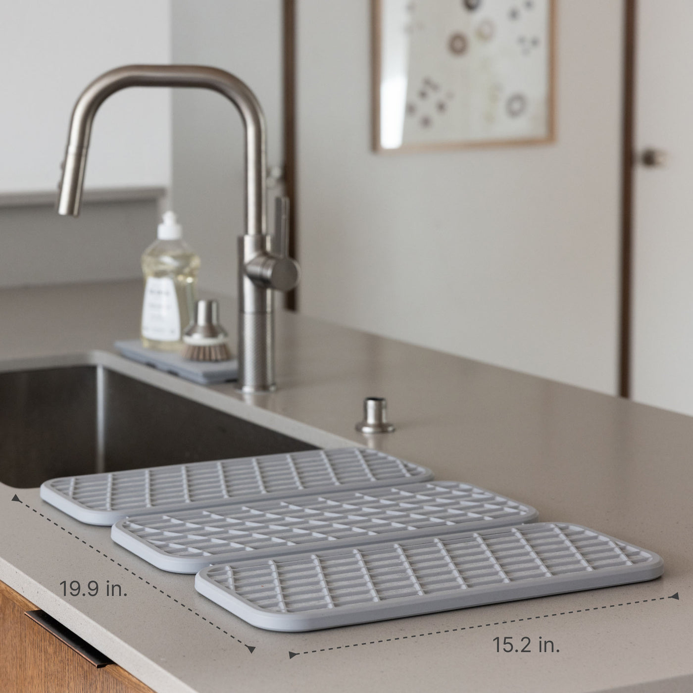 Drift Ash Dish Pad: 19.9in x 15.2in