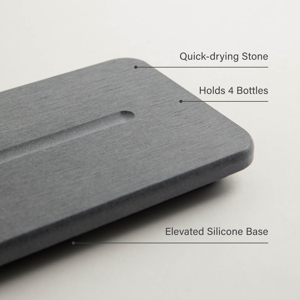 Ridge Dish Pad & Stone Sink Caddy