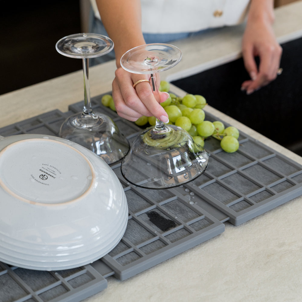 dish pad ridge, slate color - Dorai Home