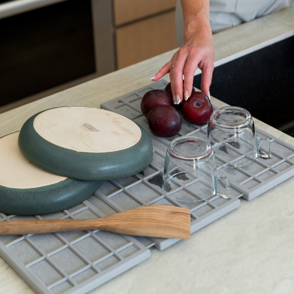 dish pad ridge, ash color - Dorai Home
