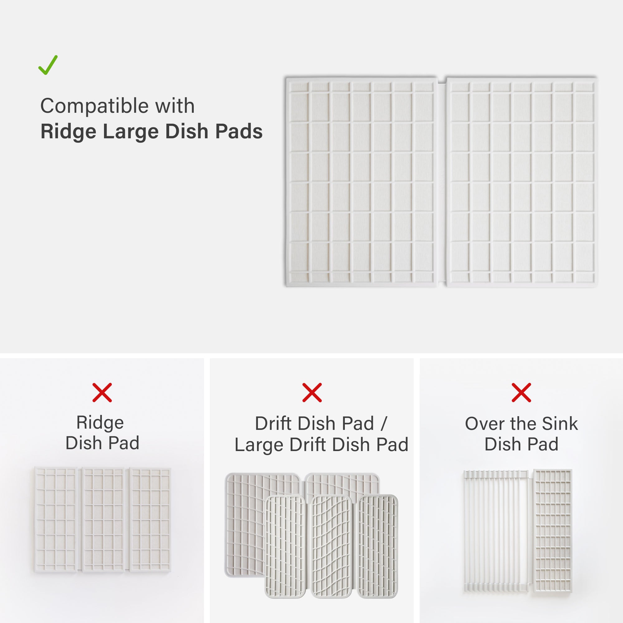 Compatible with Glacier Ridge Large Dish Pads, not other Dish Pads.