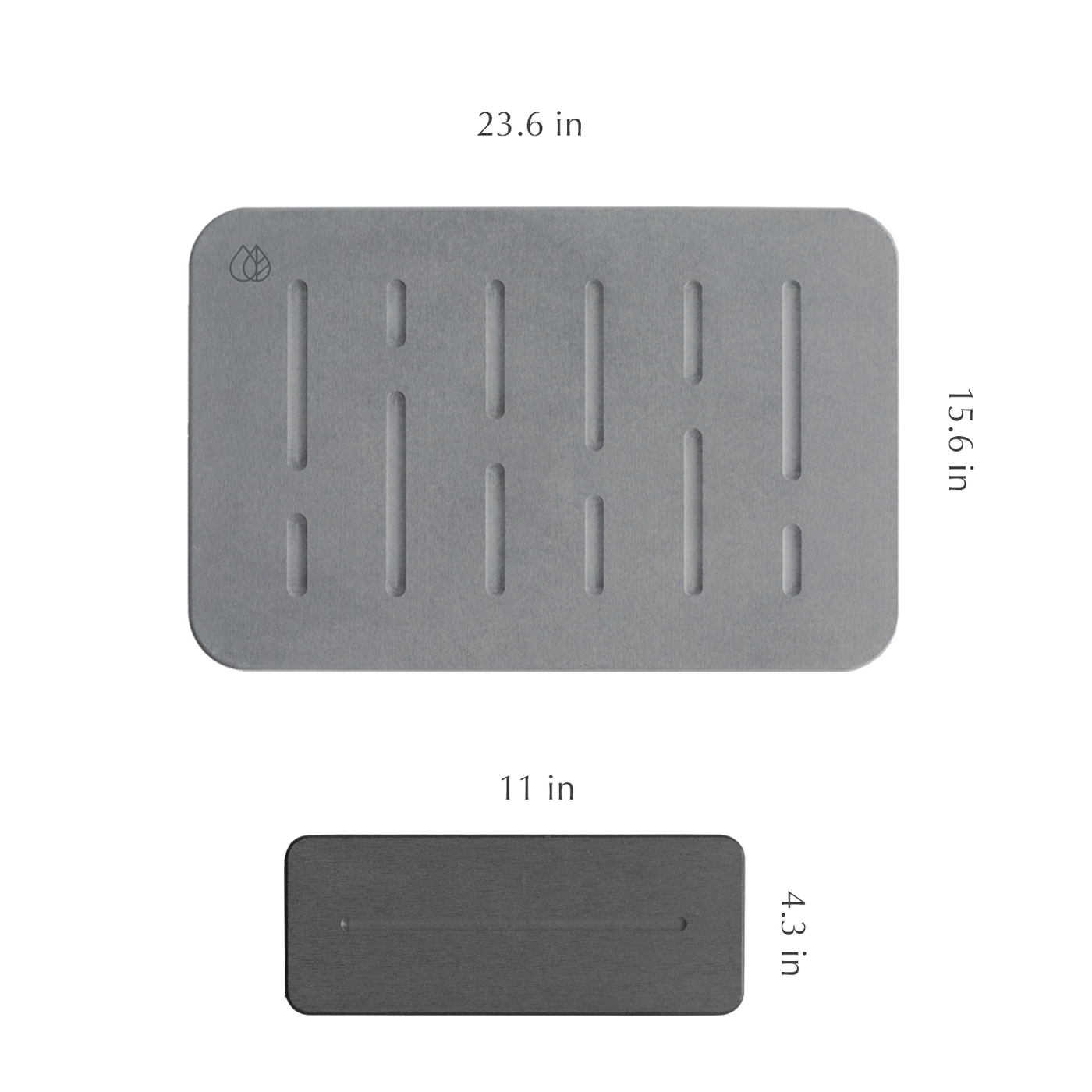 dimension graphic of stone and caddy