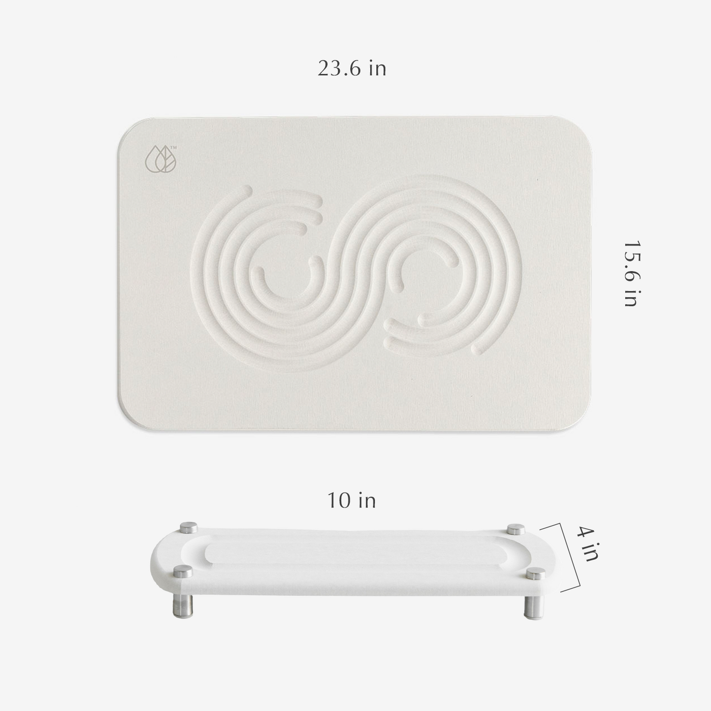 zen mat in sandstone with caddy dimensions