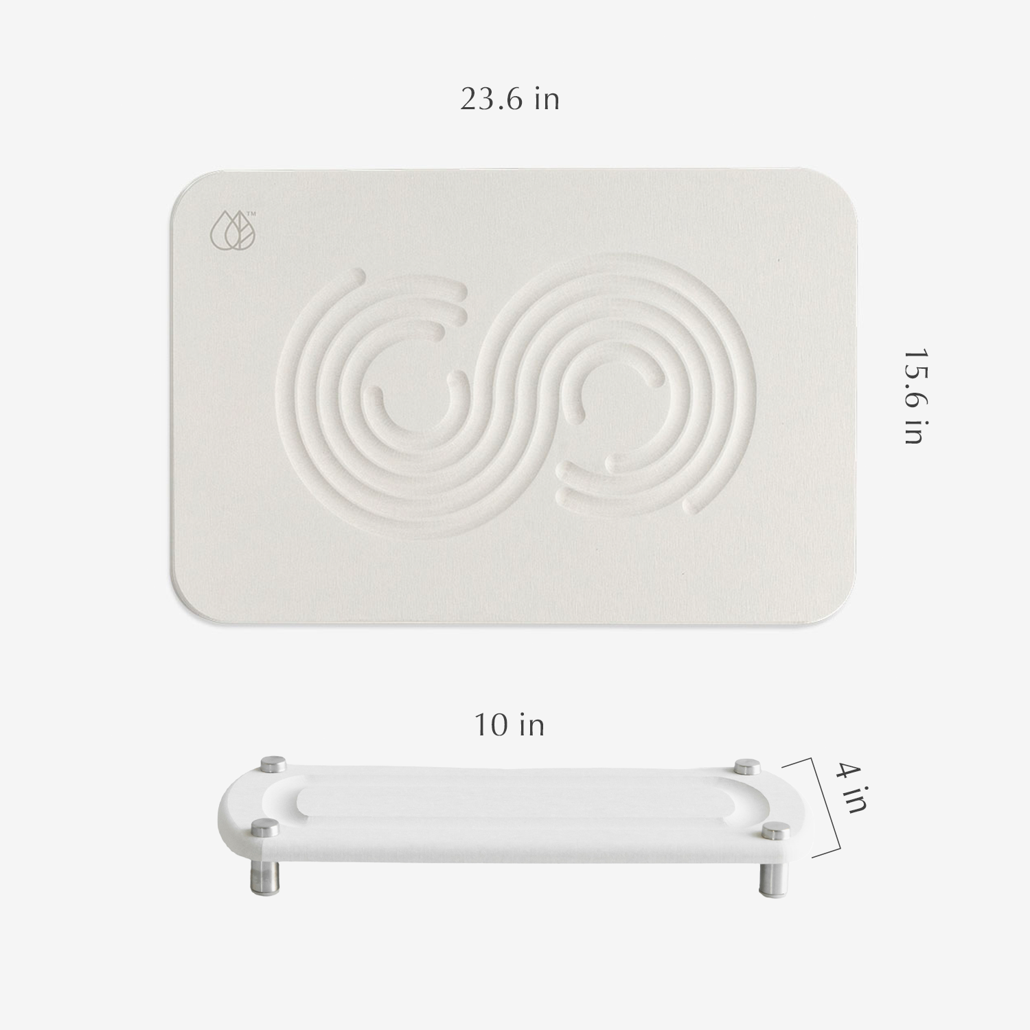 zen mat in sandstone with caddy dimensions