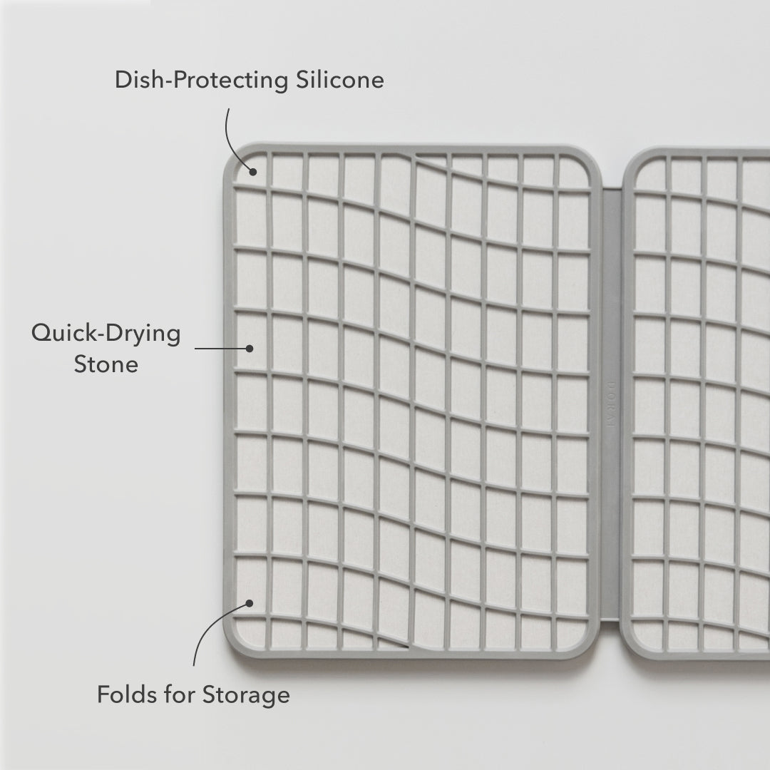 foldable dish pad with protecting silicone