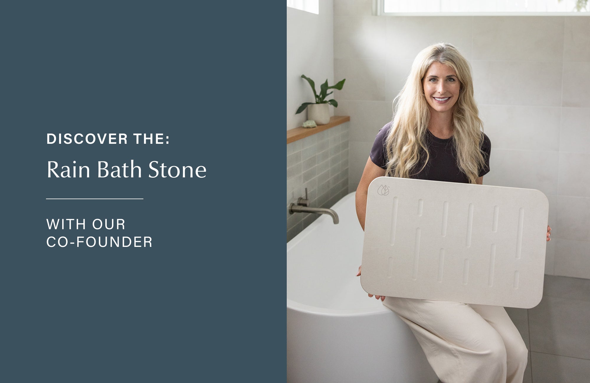 founder with bath stone in bathroom